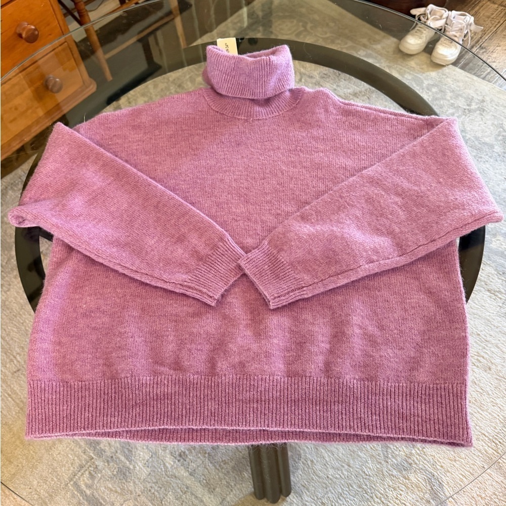 Purple lilac Turtleneck Sweater